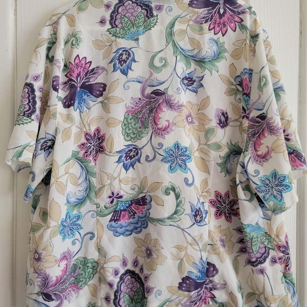 5/$15 Y2K Alfred Dunner button down blouse - Picture 5 of 5